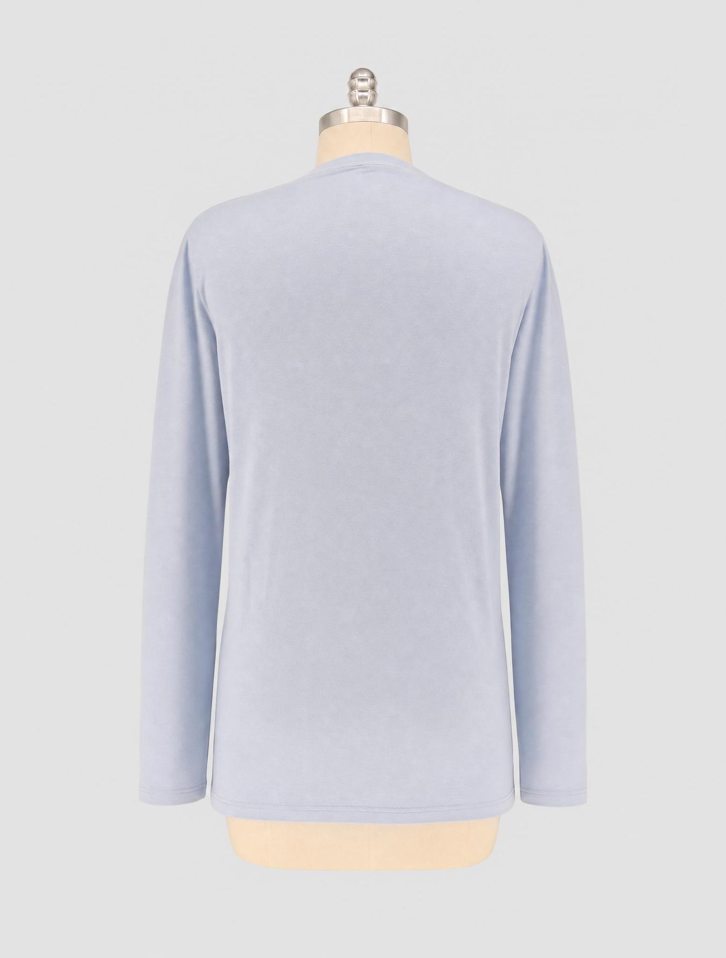 Kiton Light Blue Coton Cashmere T-Shirt