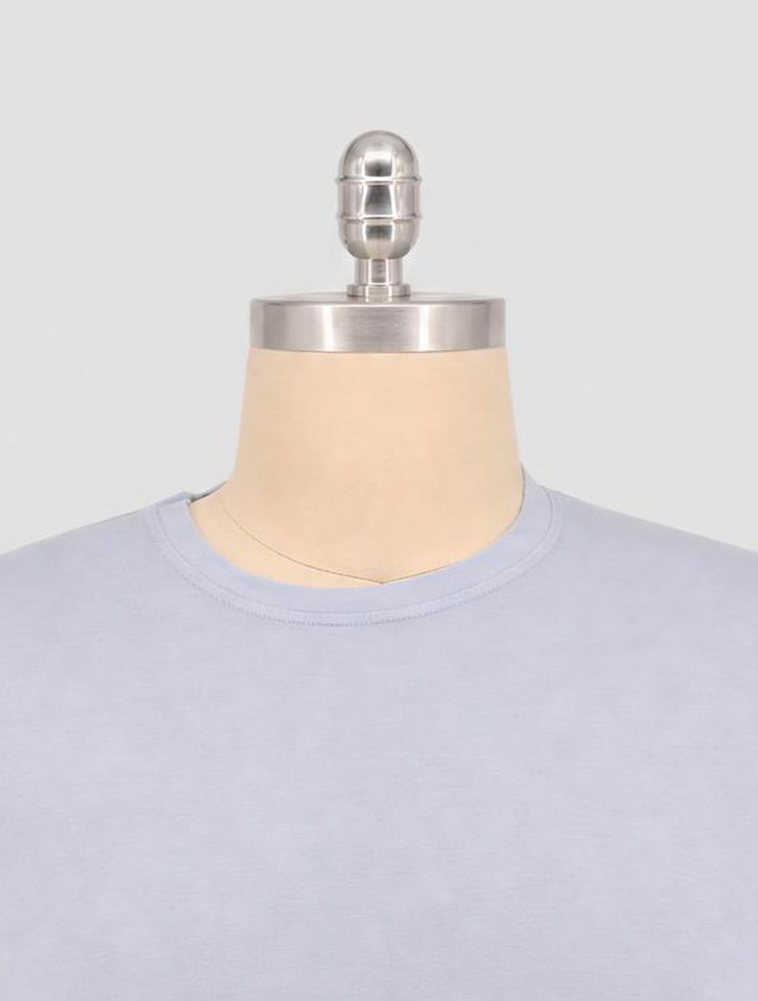 Kiton Light Blue Coton Cashmere T-Shirt
