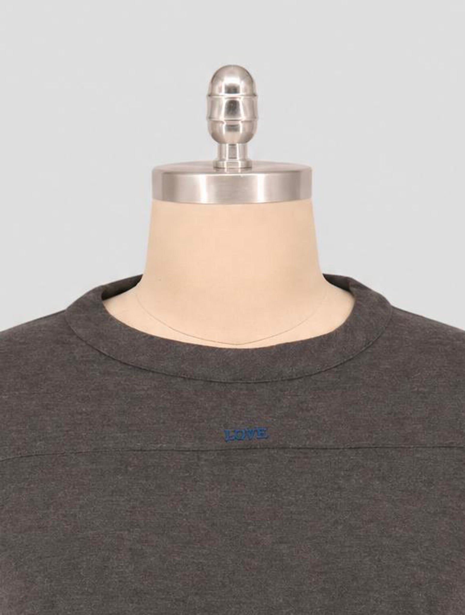 Kiton Knt Gray Cashmere T-Shirt Long Sleeve