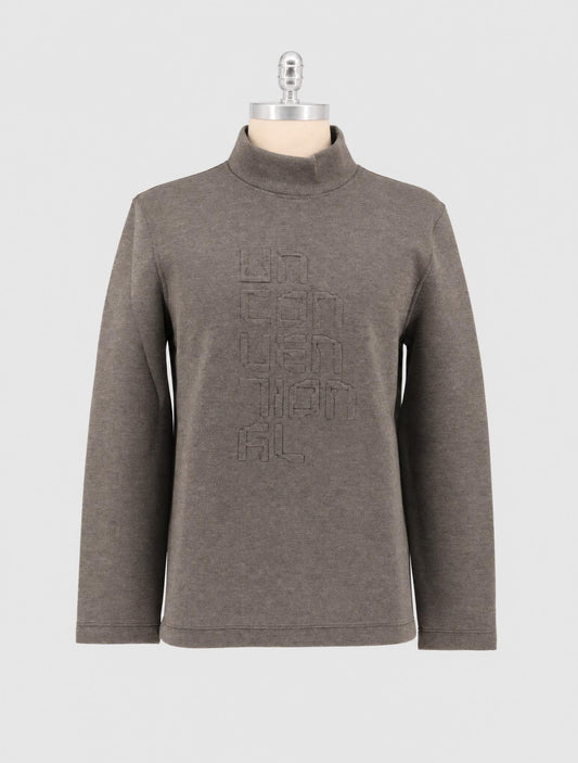 Kiton Knt Gray Viscose Ea Sweater Turtleneck