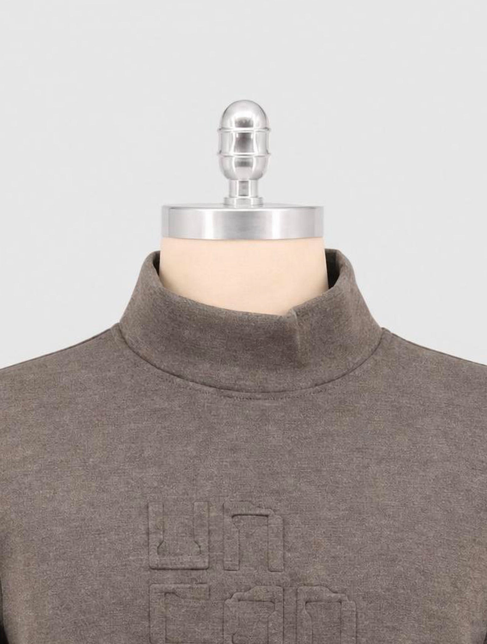 Kiton Knt Gray Viscose Ea Sweater Turtleneck