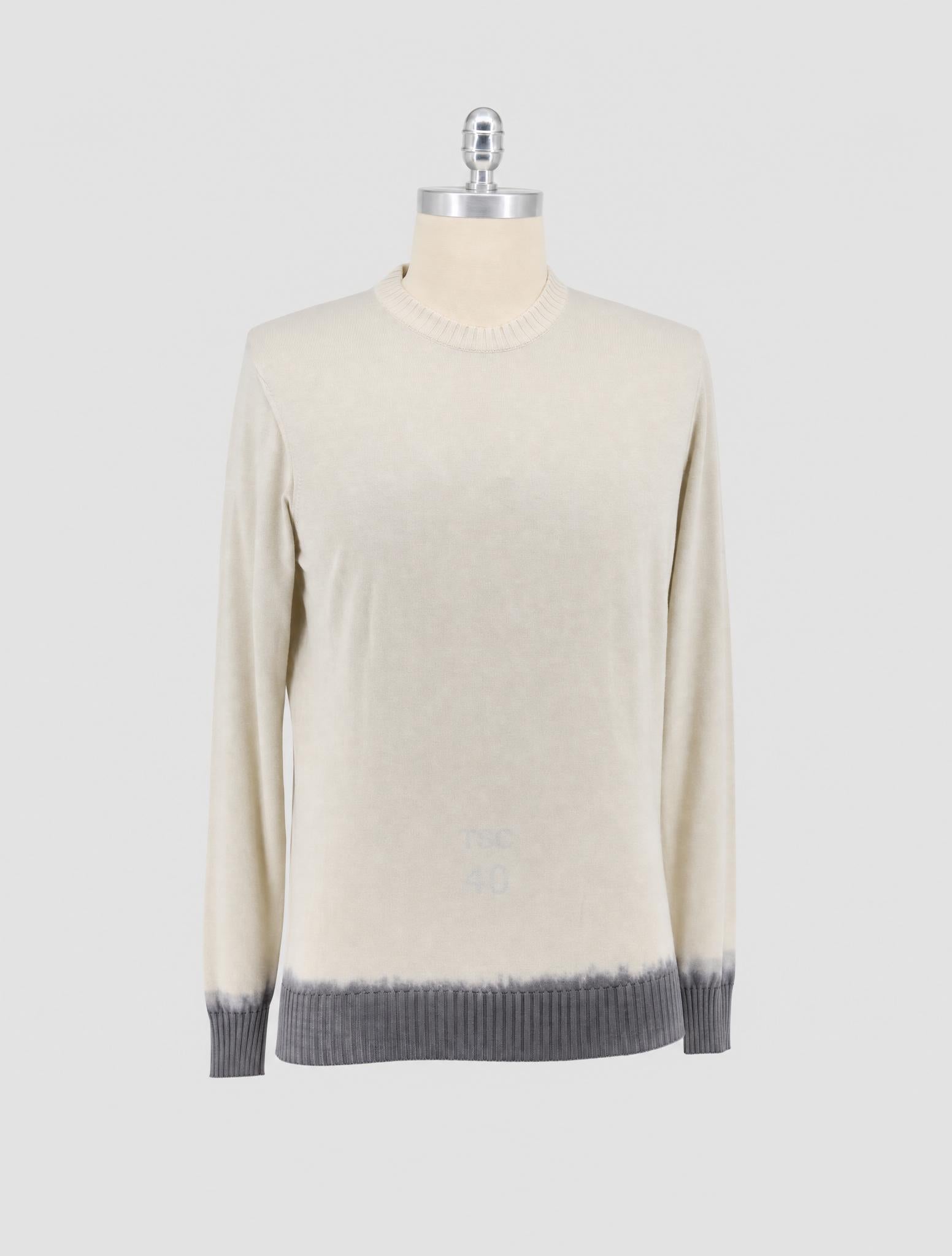 Kiton Beige Cashmere Silk Sweater Crewneck