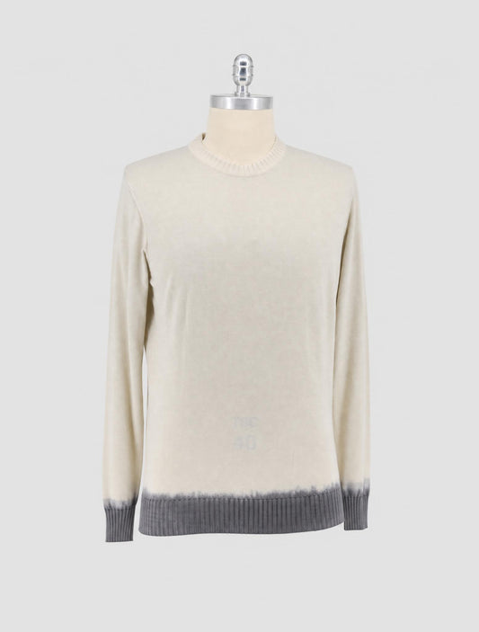 Kiton Beige Cashmere Silk Sweater Crewneck