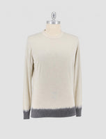 Kiton Beige Cashmere Silk Sweater Crewneck