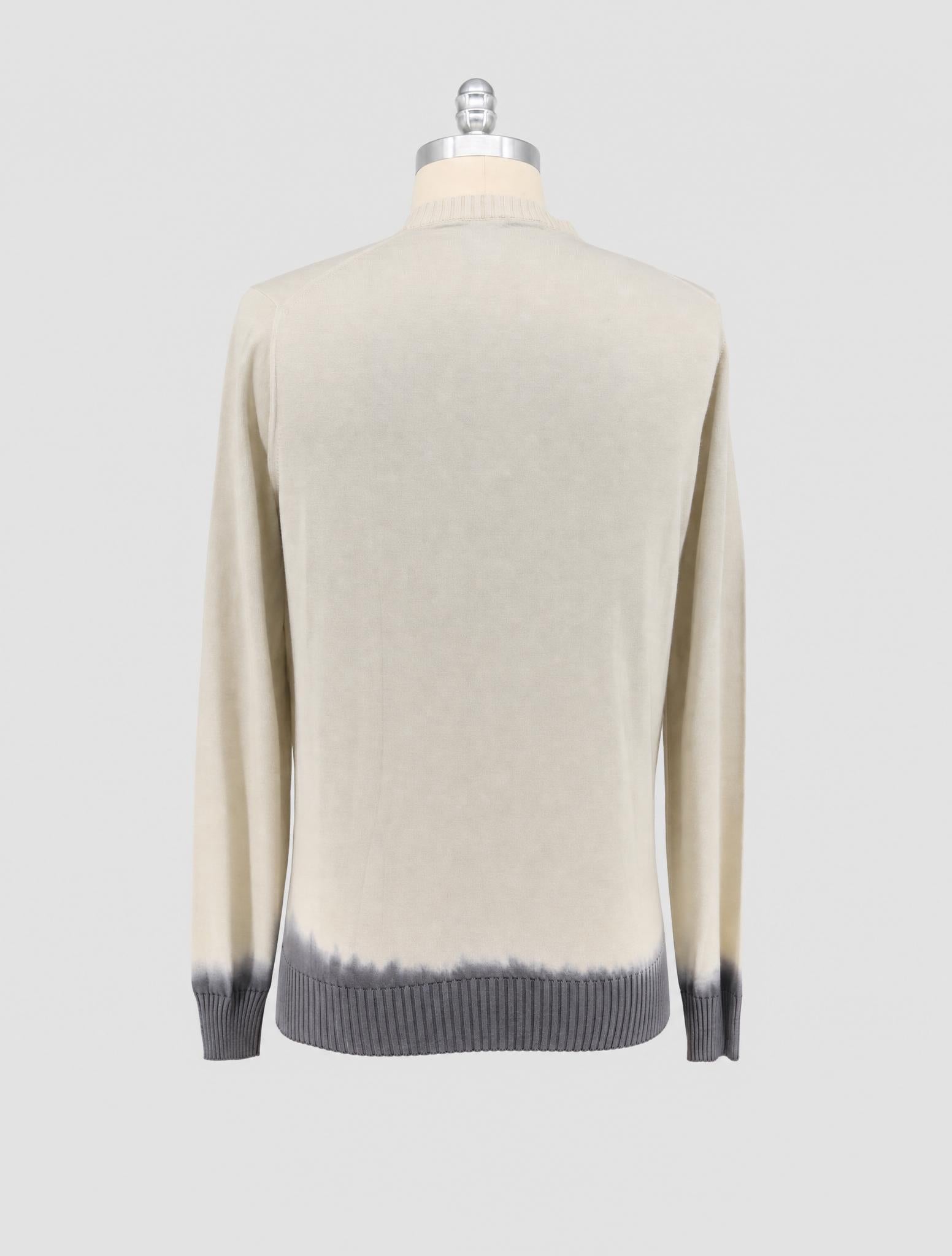 Kiton Beige Cashmere Silk Sweater Crewneck