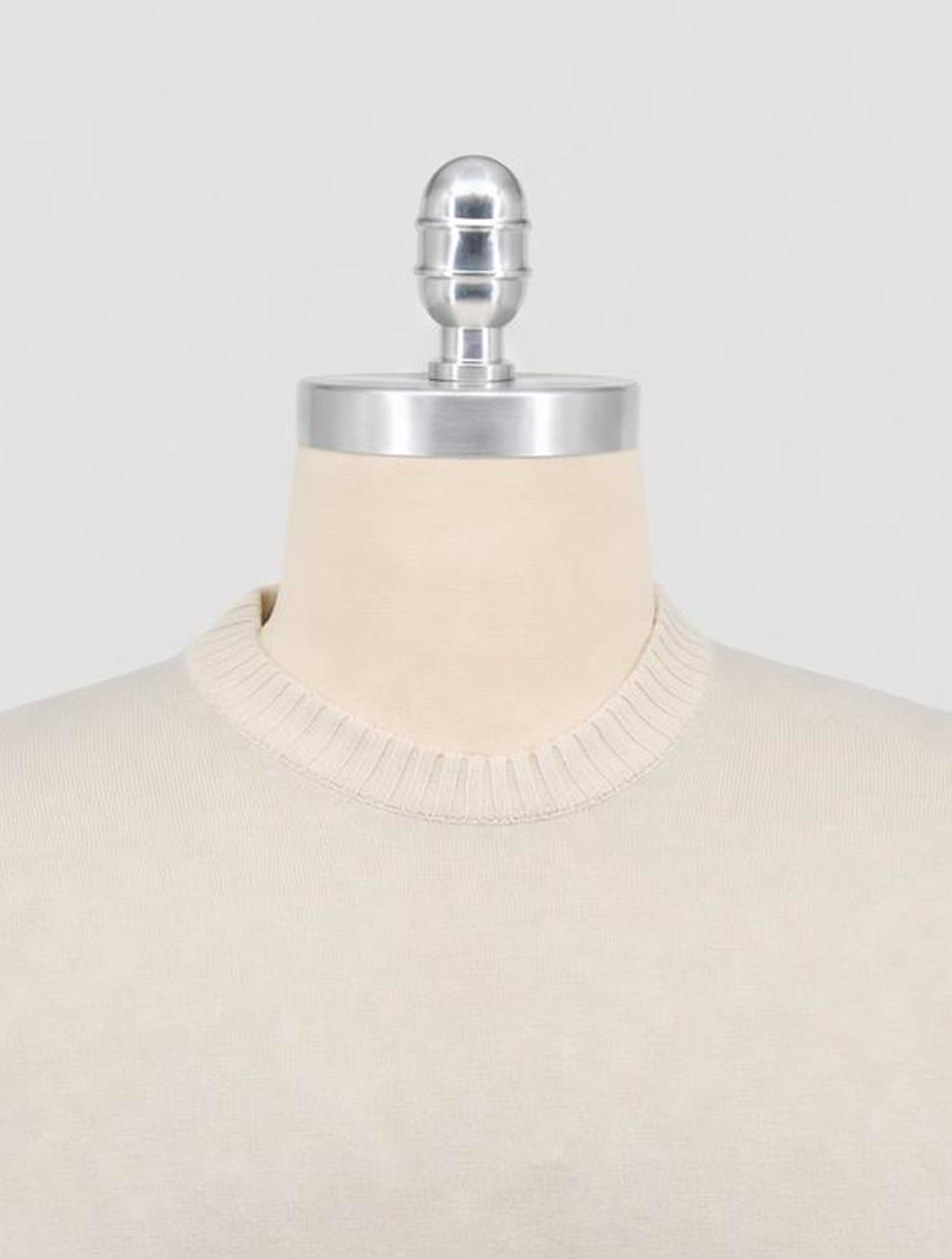 Kiton Beige Cashmere Silk Sweater Crewneck