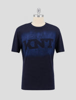 Kiton Knt Dark Blue Cotton T-Shirt