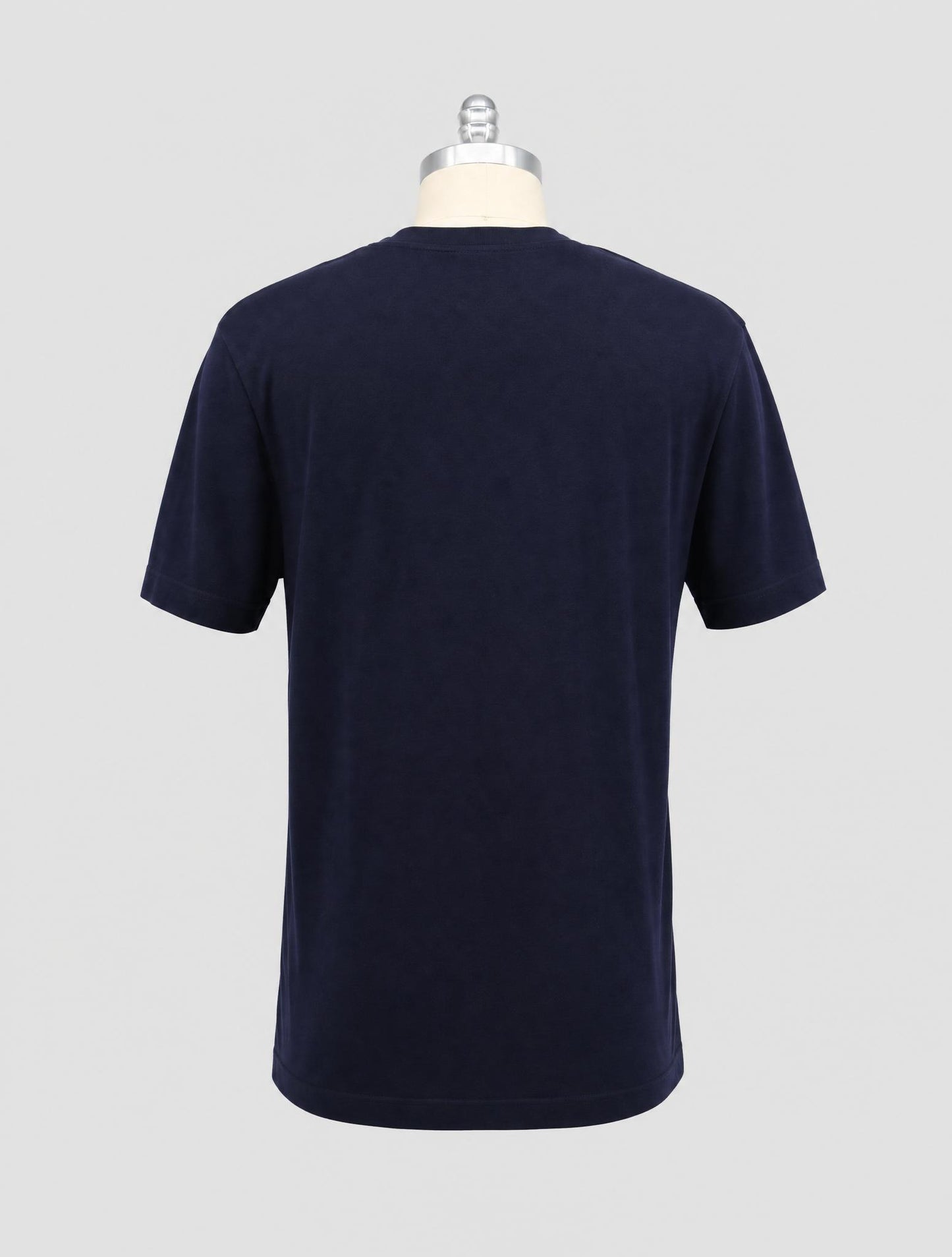 Kiton Knt Dark Blue Cotton T-Shirt