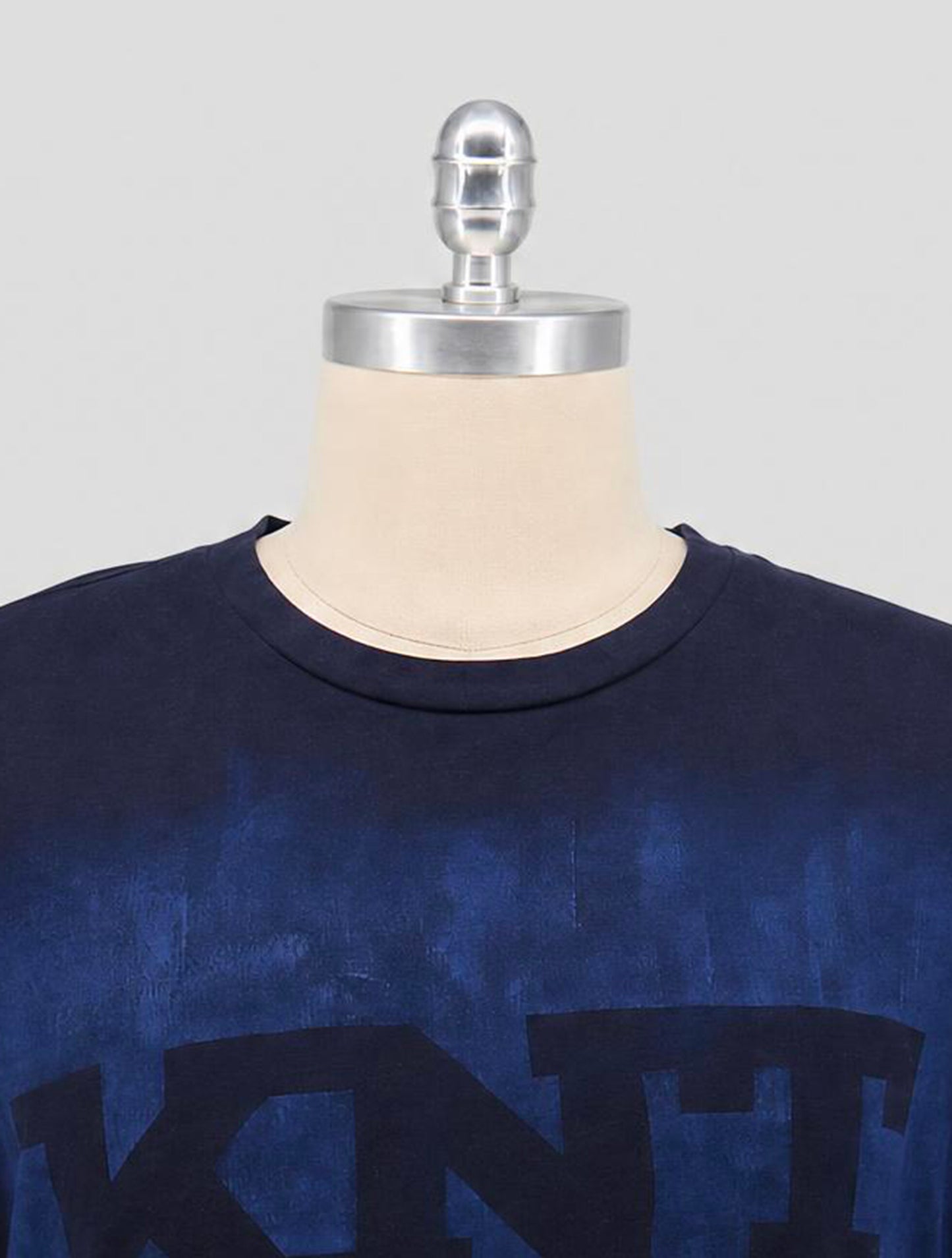 Kiton Knt Dark Blue Cotton T-Shirt