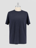 Kiton Blue Cotton Cashmere T-Shirt