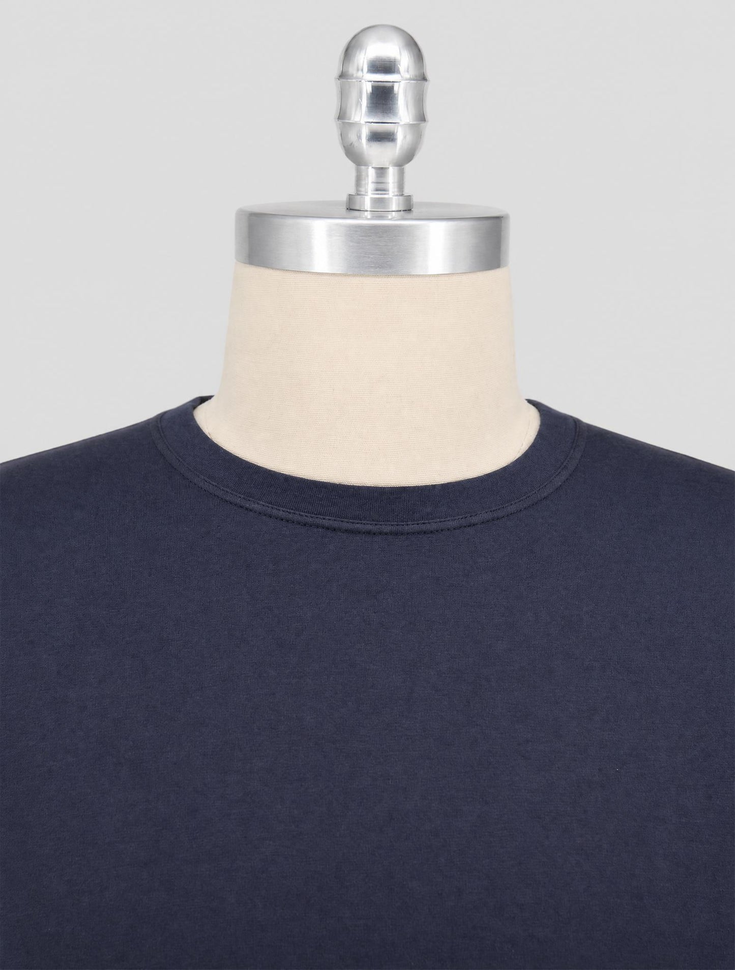 Kiton Blue Cotton Cashmere T-Shirt