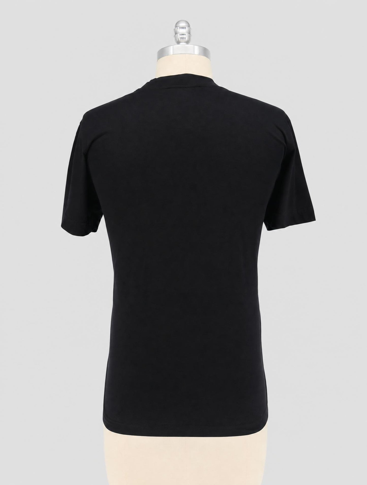 Kiton Knt Black Cotton T-Shirt