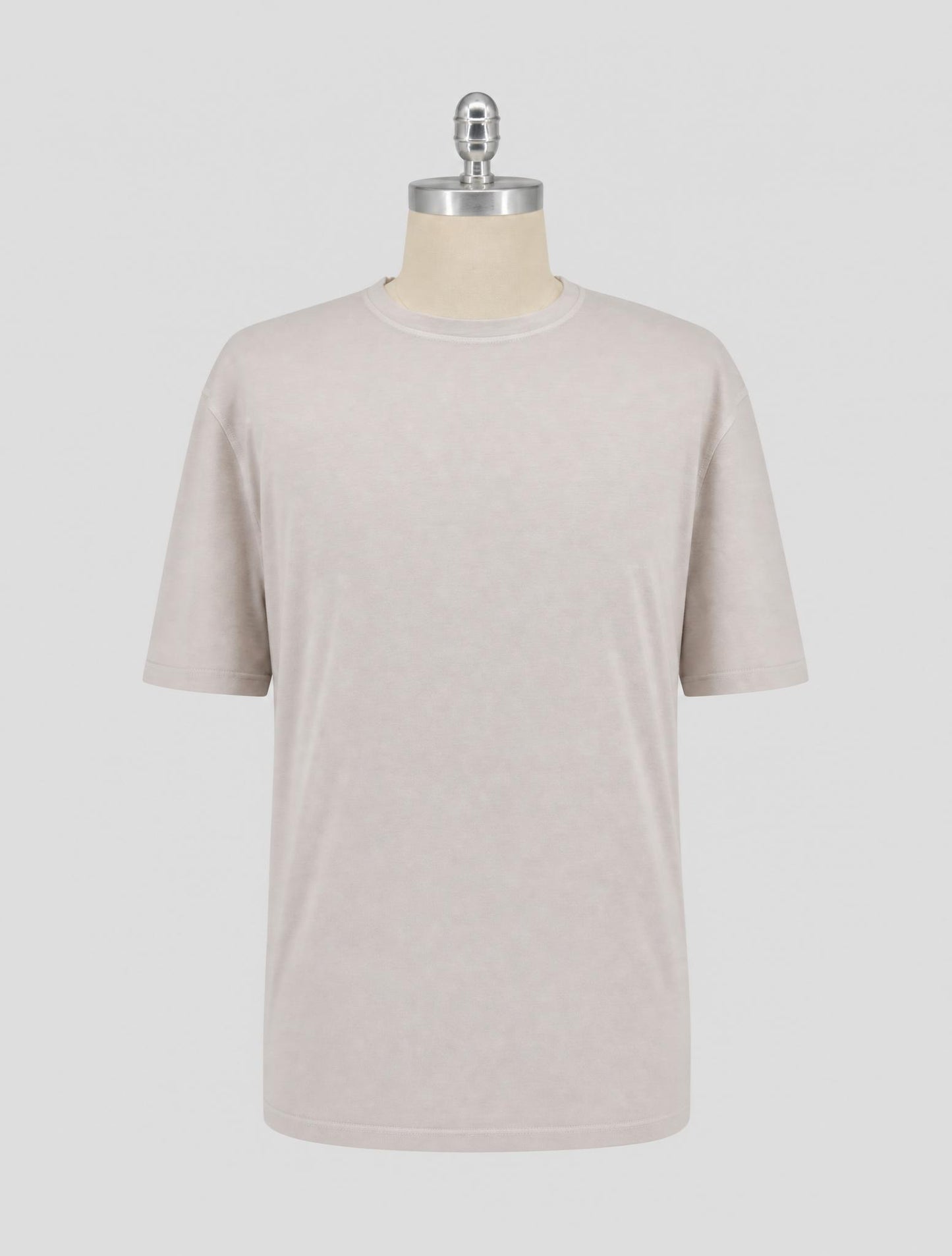 Kiton Beige Cotton Cashmere T-Shirt