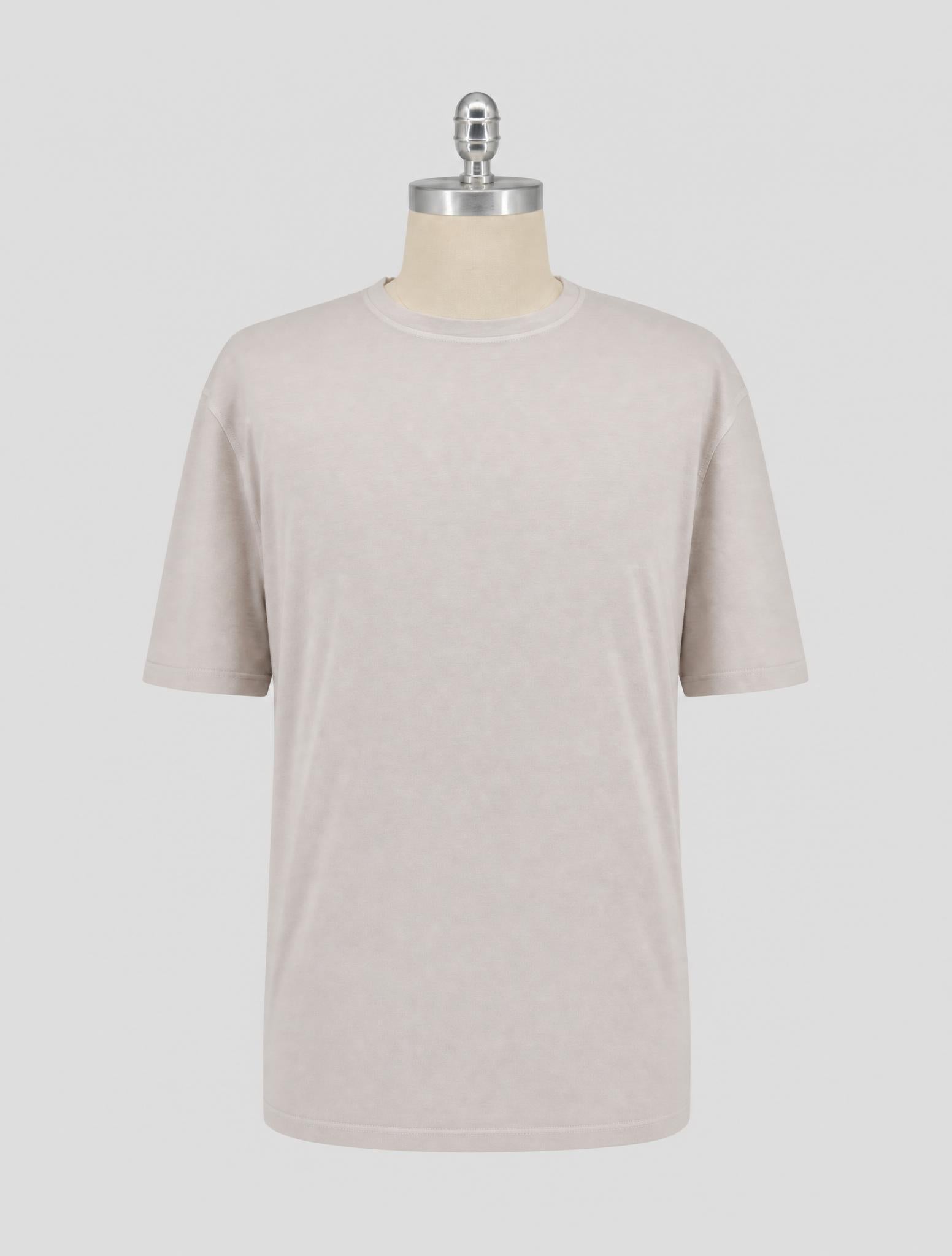 Kiton Beige Cotton Cashmere T-Shirt