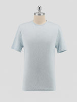 Kiton Knt Light Blue Cotton T-Shirt