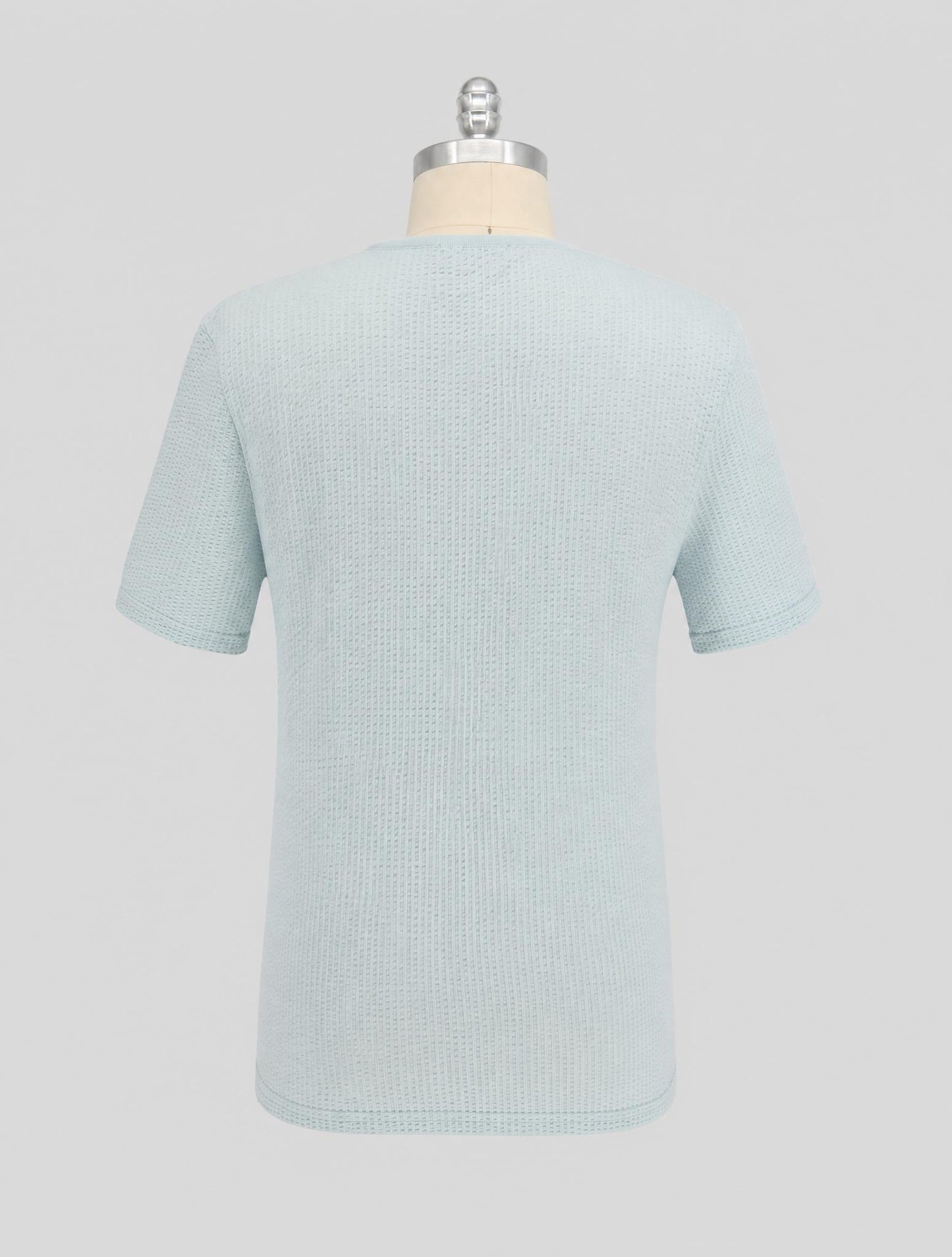 Kiton Knt Light Blue Cotton T-Shirt