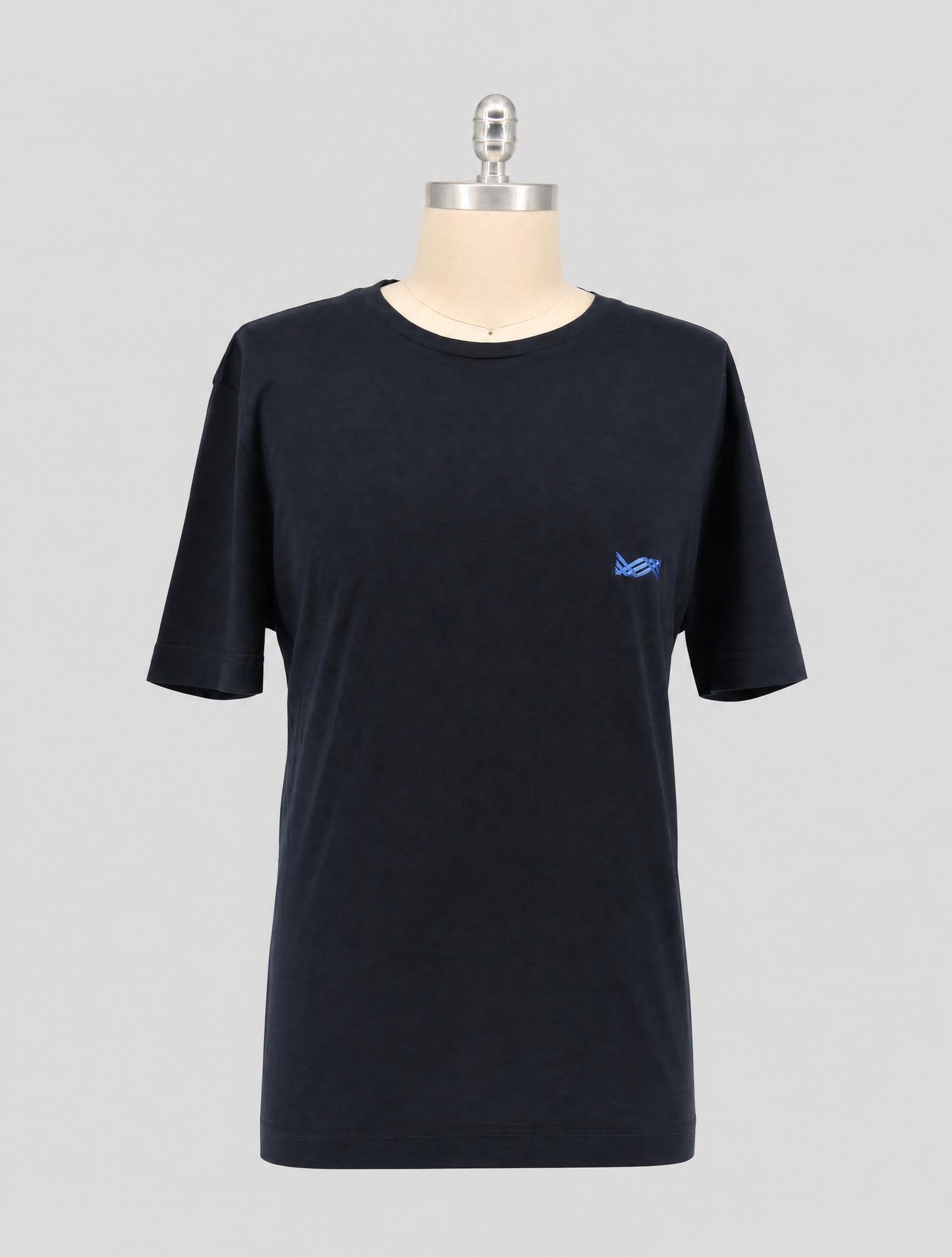 Kiton Knt Dark Blue Cotton T-Shirt
