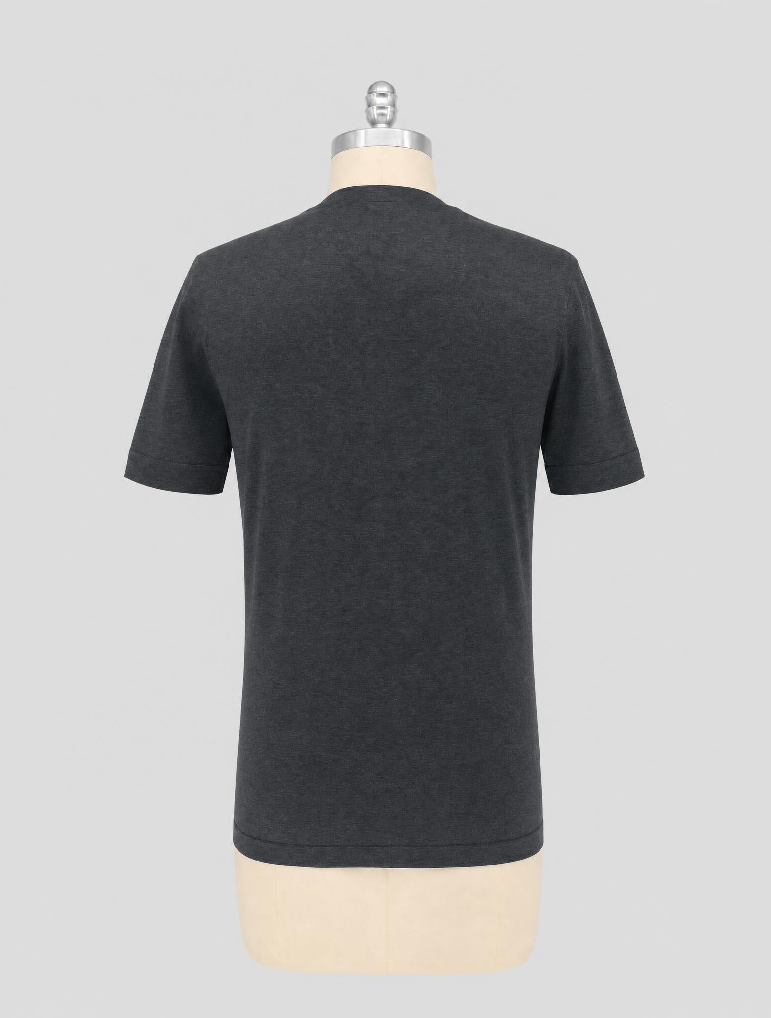 Kiton Knt Gray Cotton T-Shirt