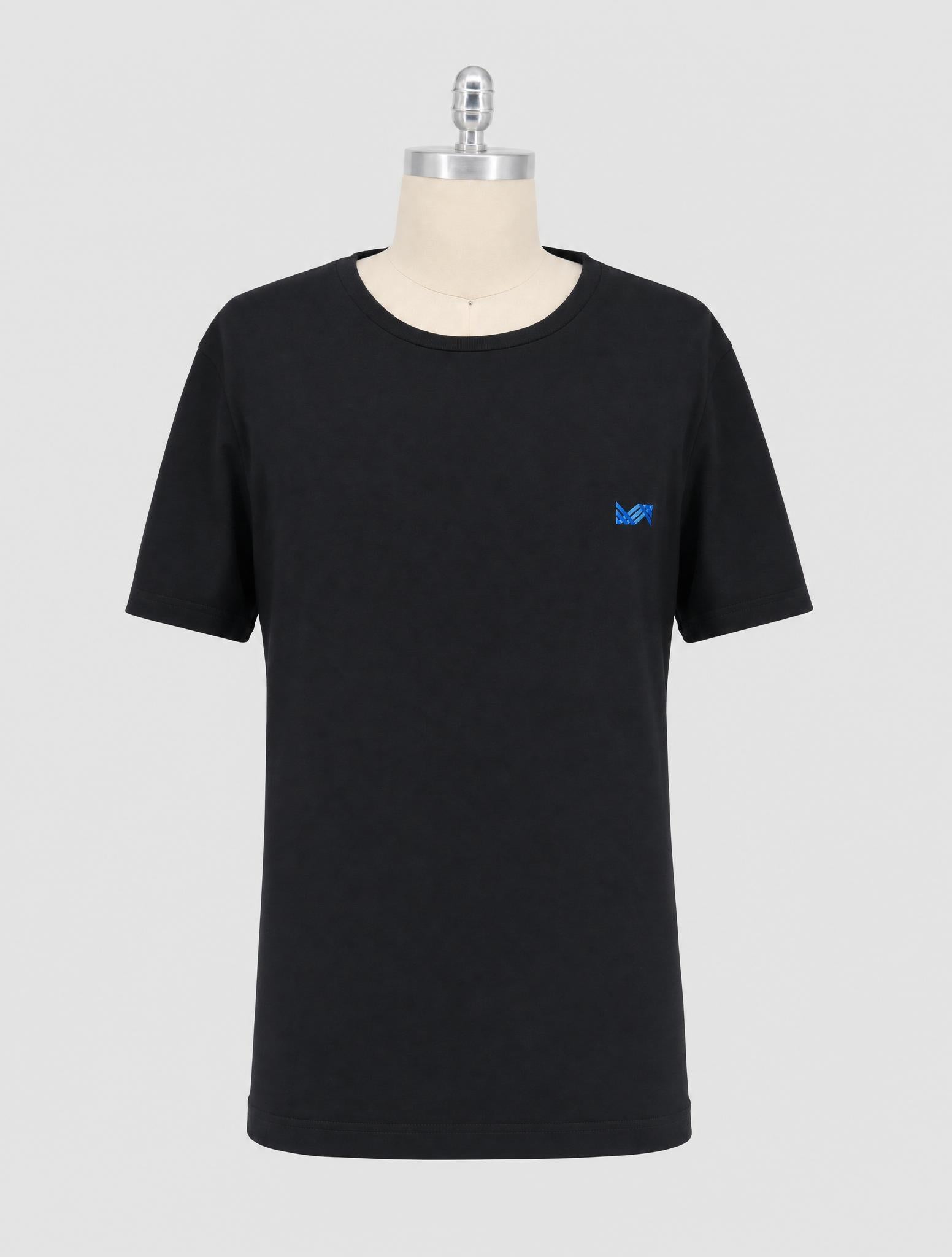 Kiton Knt Black Cotton T-Shirt