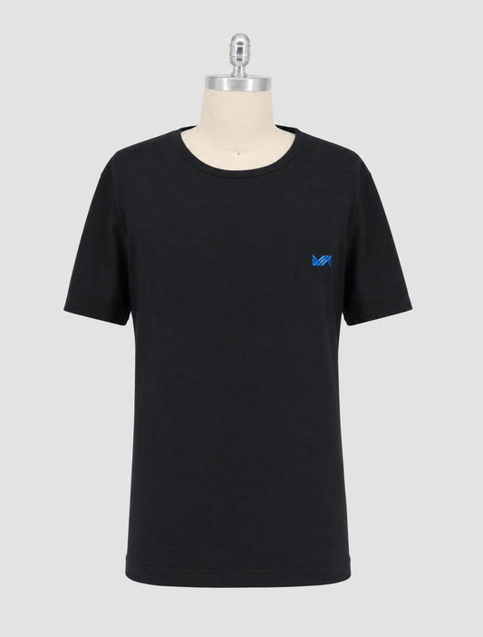 Kiton Knt Black Cotton T-Shirt