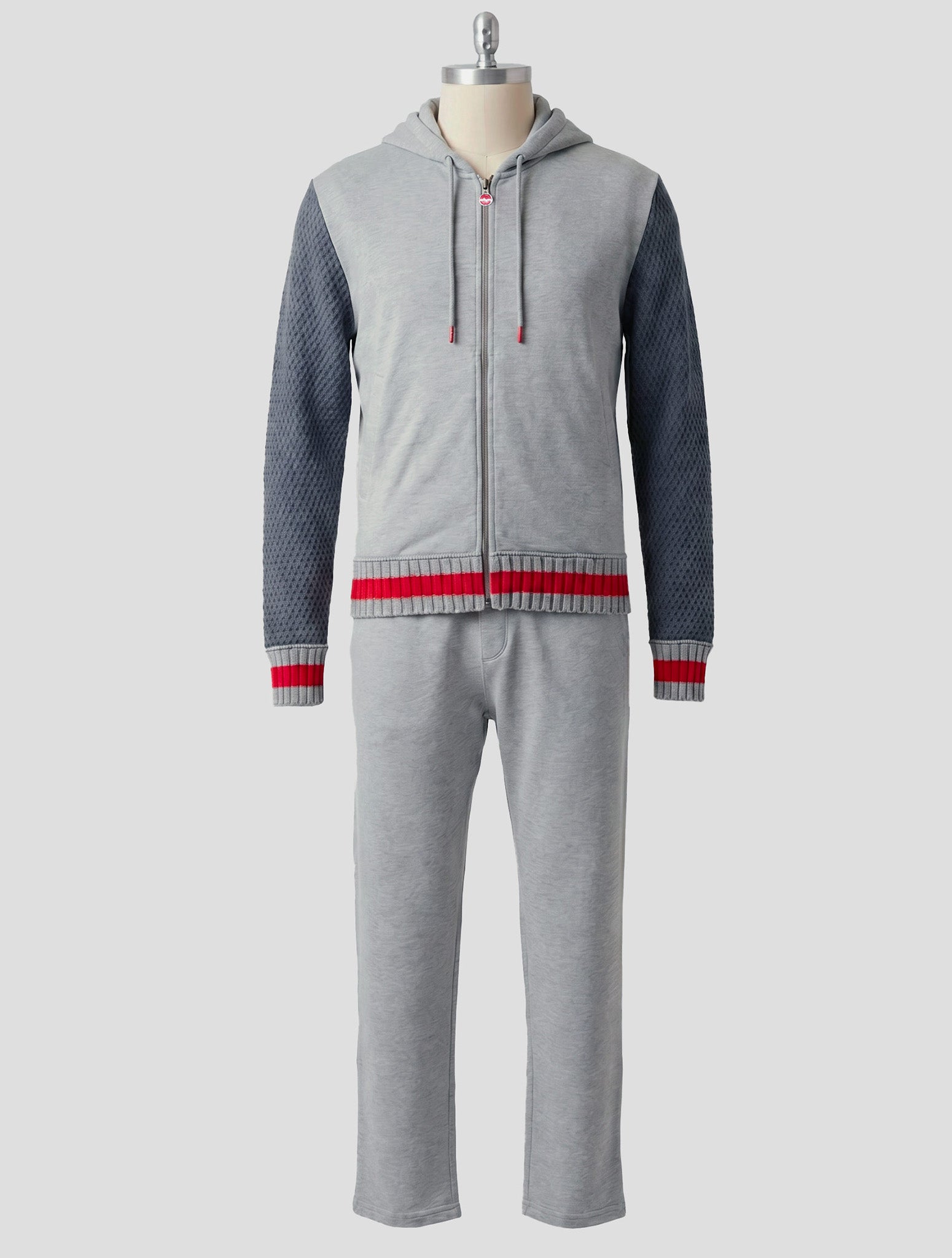 Kiton Gray Cotton Tracksuit