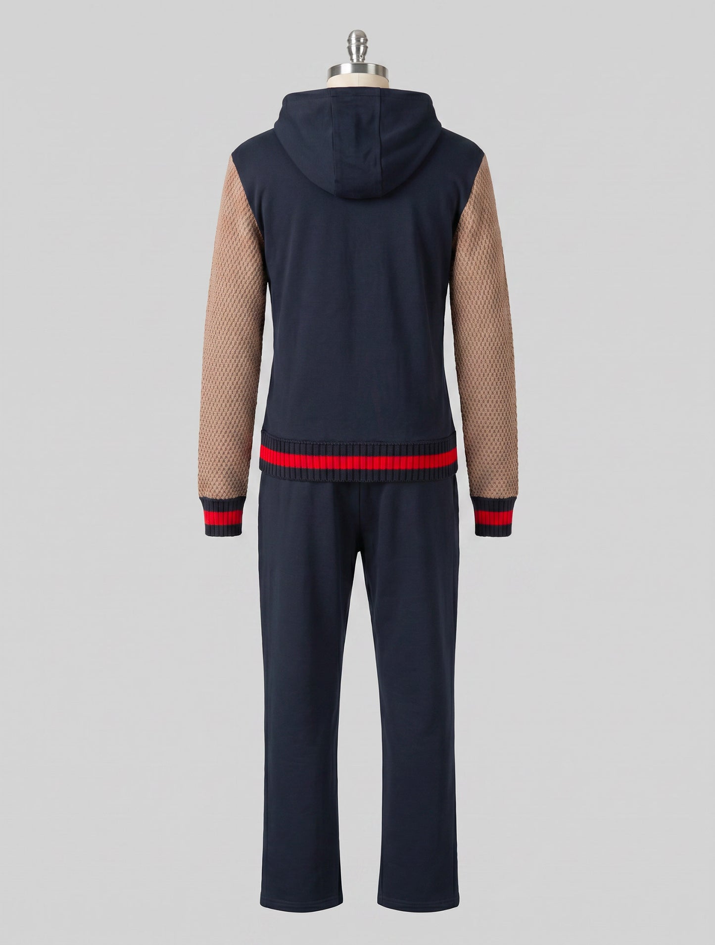 Kiton Blue Beige Cotton Tracksuit