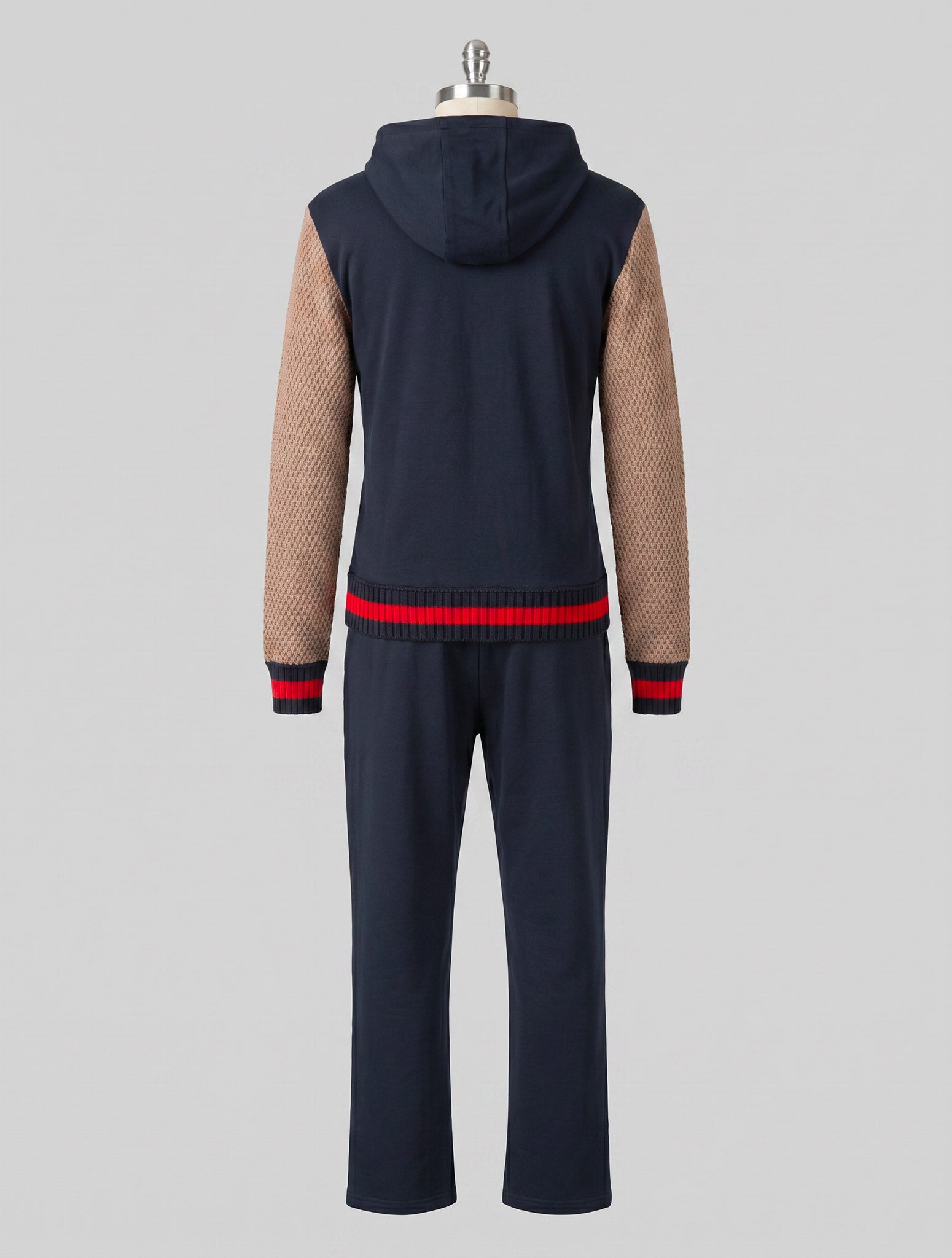 Kiton Blue Beige Cotton Tracksuit