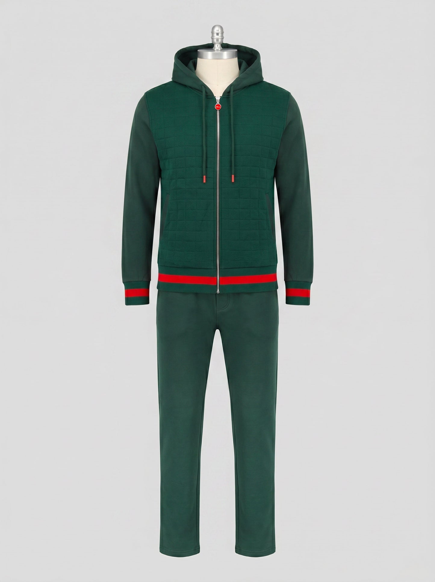 Kiton Green Wool Nylon Ea Tracksuit