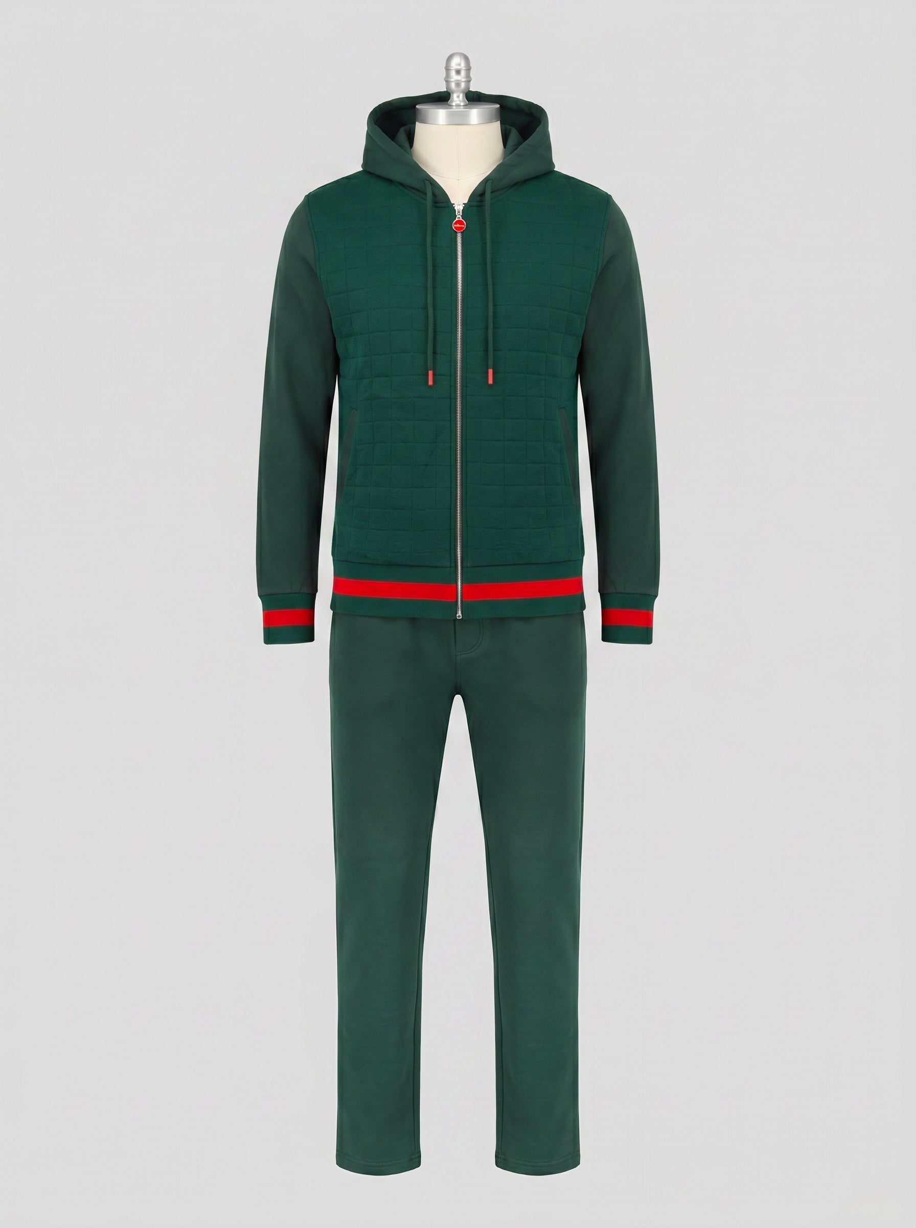 Kiton Green Wool Nylon Ea Tracksuit