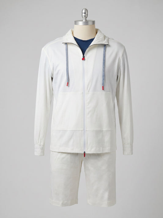 Kiton White Cotton Tracksuit