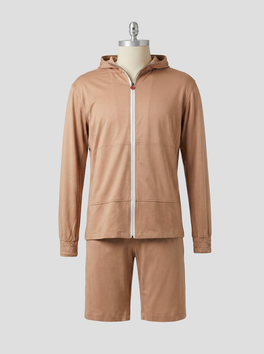 Kiton Beige Cotton Tracksuit