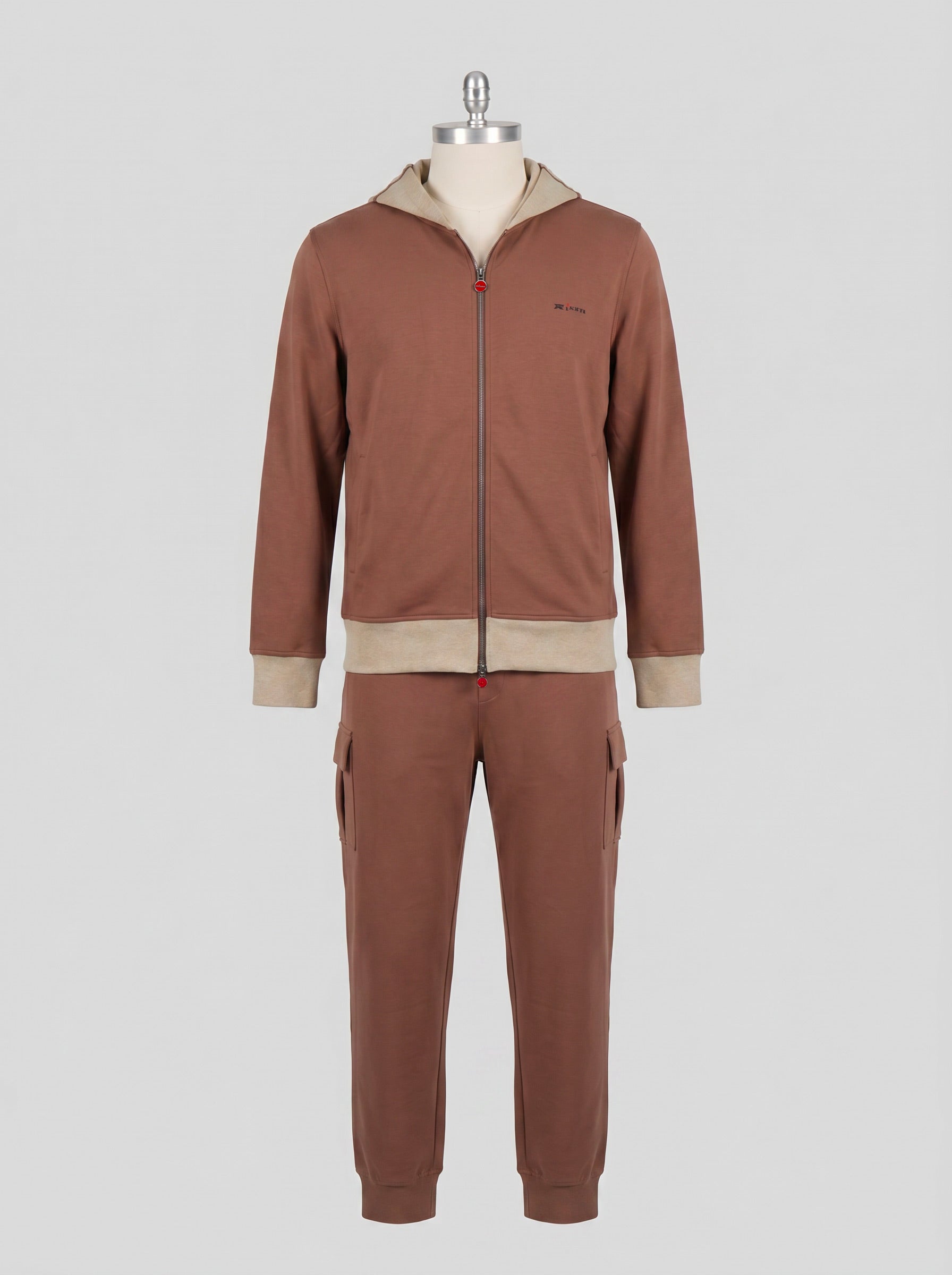 Kiton Brown Cotton Ea Tracksuit