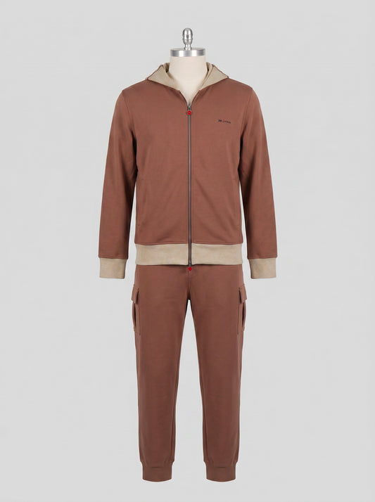 Kiton Brown Cotton Ea Tracksuit