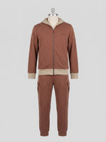 Kiton Brown Cotton Ea Tracksuit