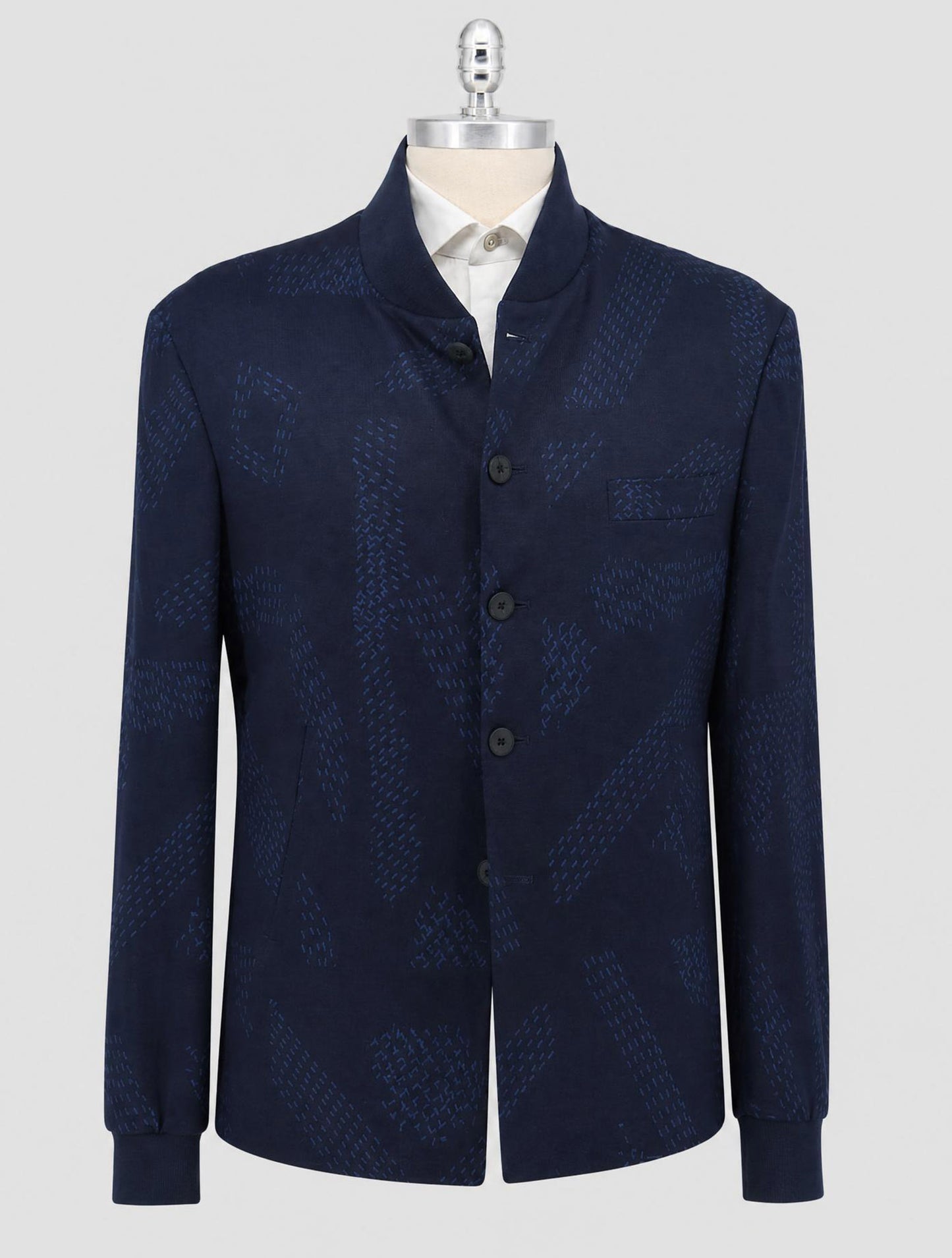 Kiton Blue Lyocell Viscose Silk Tracksuit