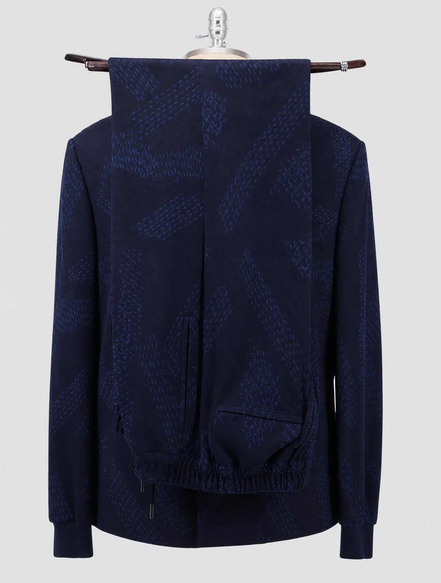 Kiton Blue Lyocell Viscose Silk Tracksuit