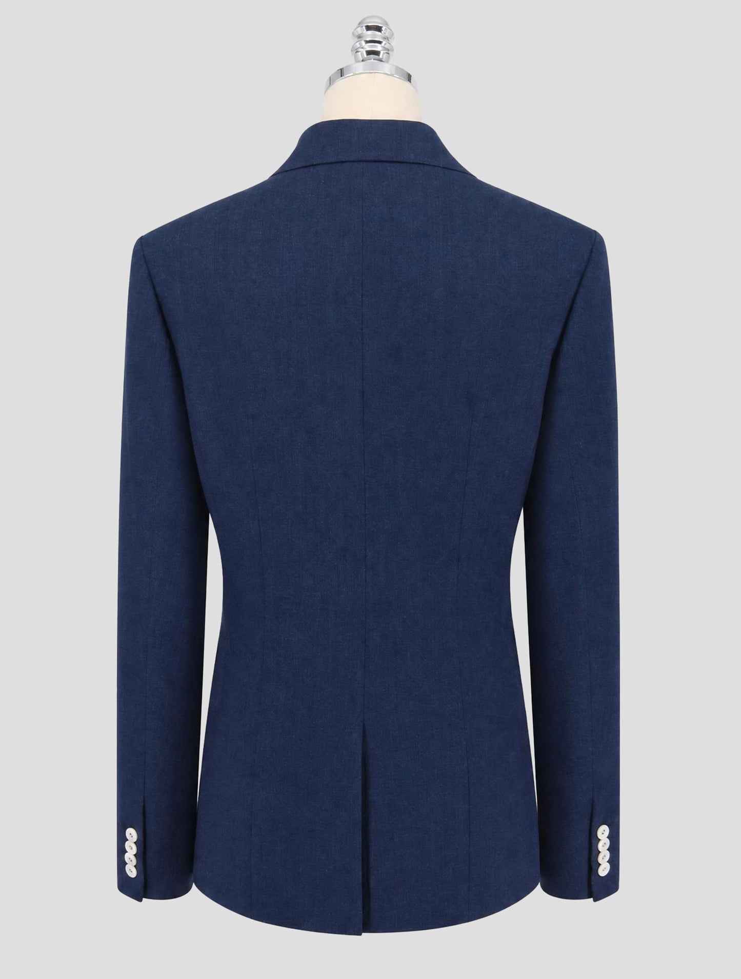 Kiton Blue Cashmere Virgin Wool Silk Blazer Women