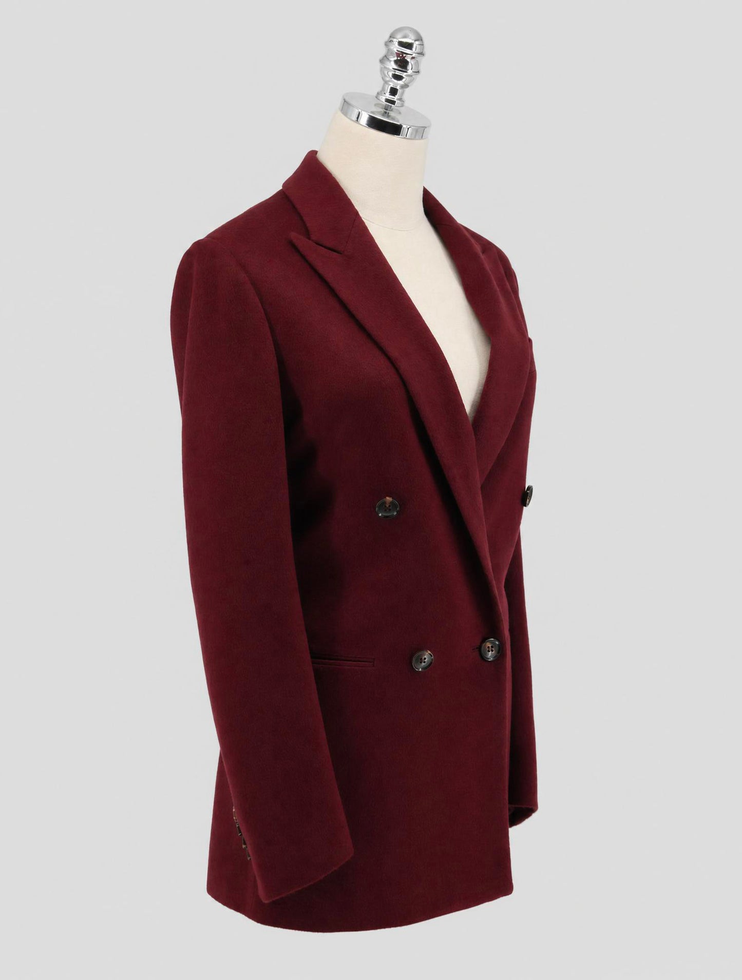 Kiton Burgundy Cashmere Ea Blazer Women