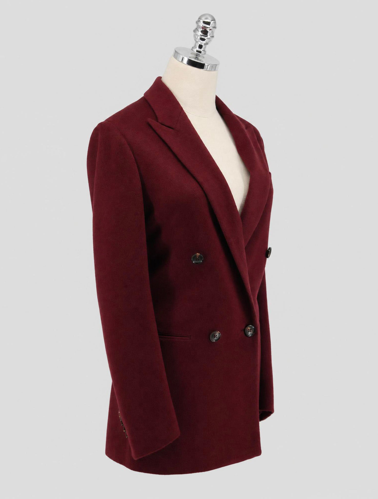 Kiton Burgundy Cashmere Ea Blazer Women