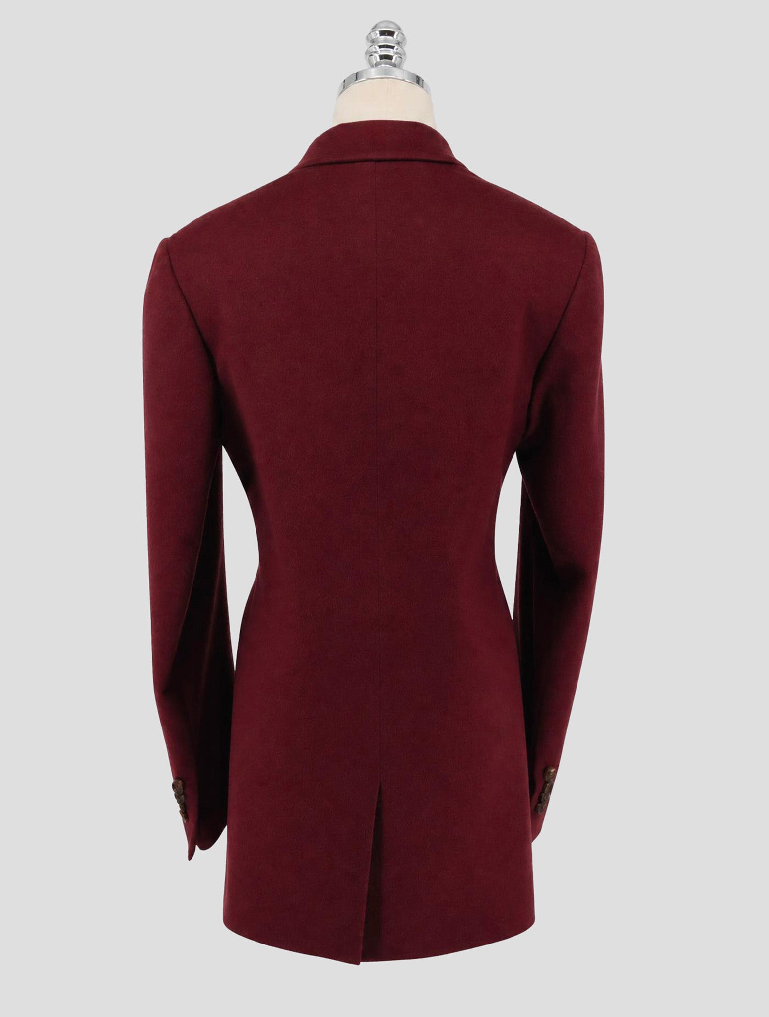 Kiton Burgundy Cashmere Ea Blazer Women
