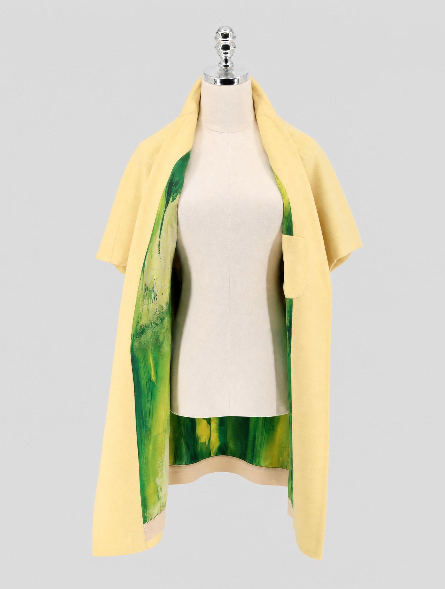 Kiton Yellow Cashmere Overcoat Women