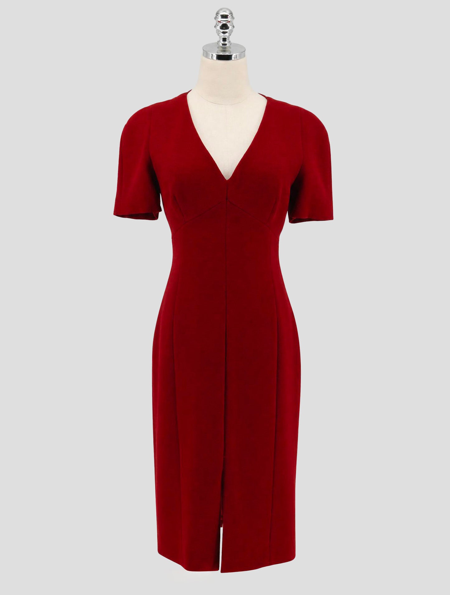 Kiton Red Wool Dress Women