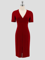 Kiton Red Wool Dress Women