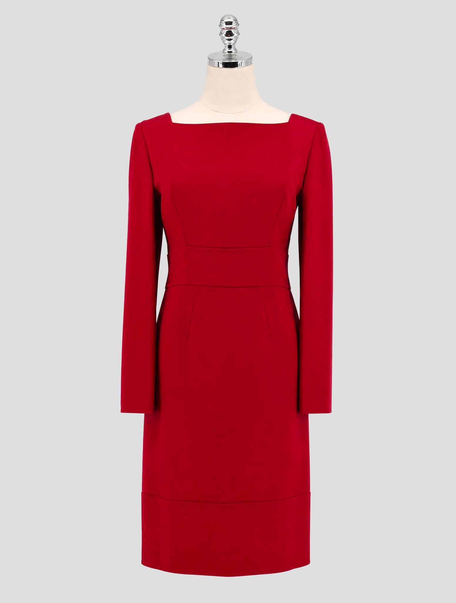 Kiton Red Silk Dress Women