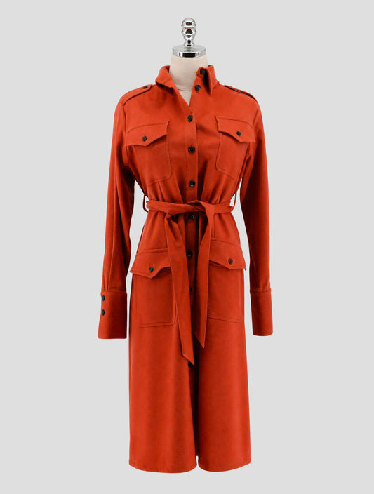 Kiton Orange Cashmere Dress Women