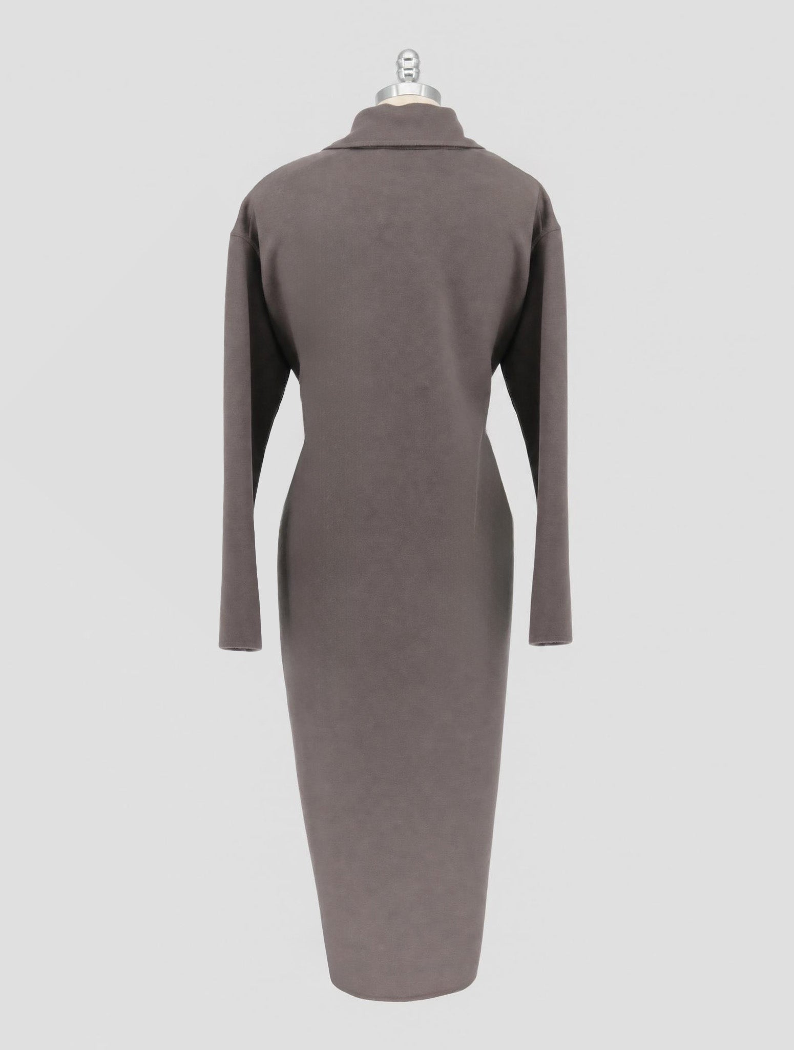 Kiton Taupe Cashmere Overcoat Women