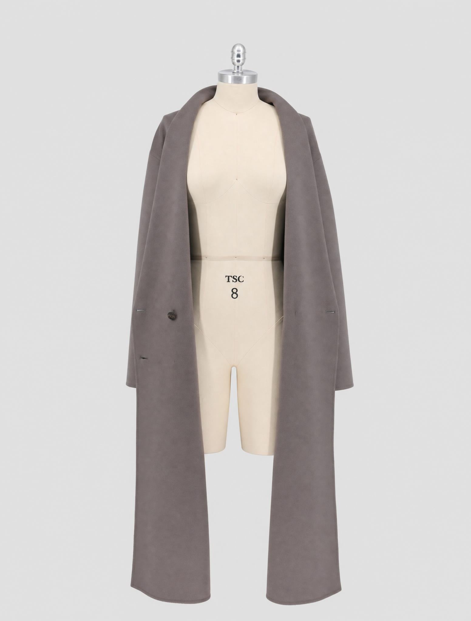 Kiton Taupe Cashmere Overcoat Women