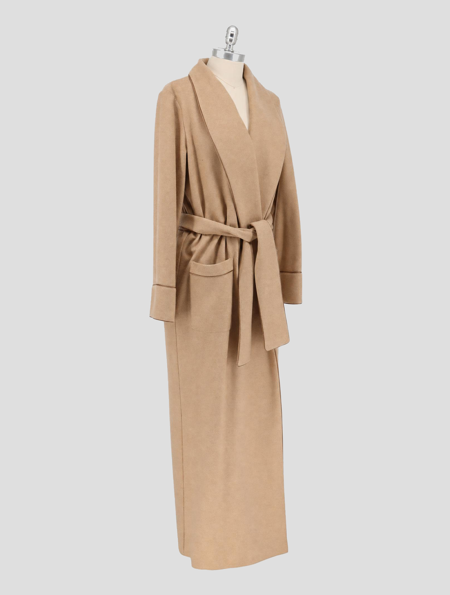 Kiton Brown Cashmere Overcoat Women