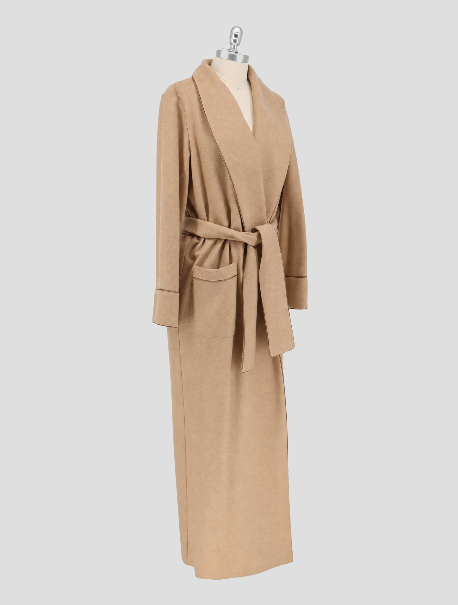 Kiton Brown Cashmere Overcoat Women