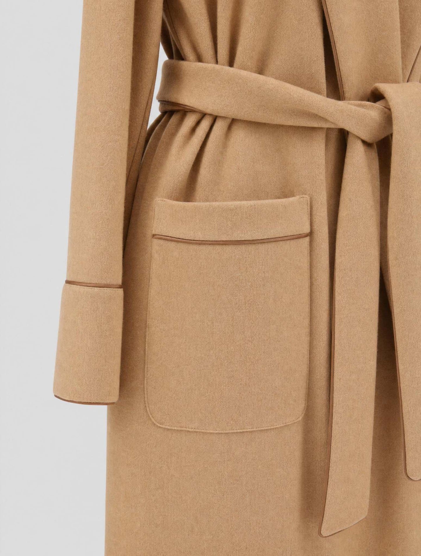 Kiton Brown Cashmere Overcoat Women